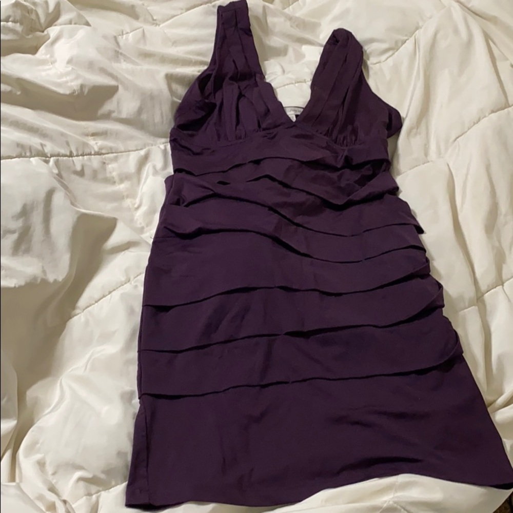 Gorgeous deep purple cocktail dress